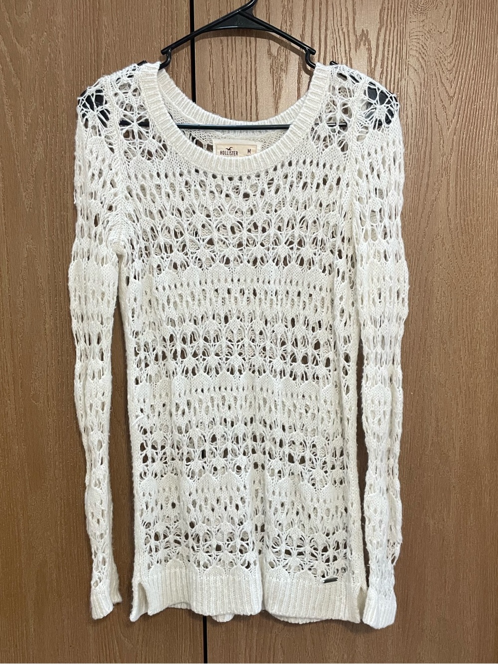 Hollister Knit Long White Coverup